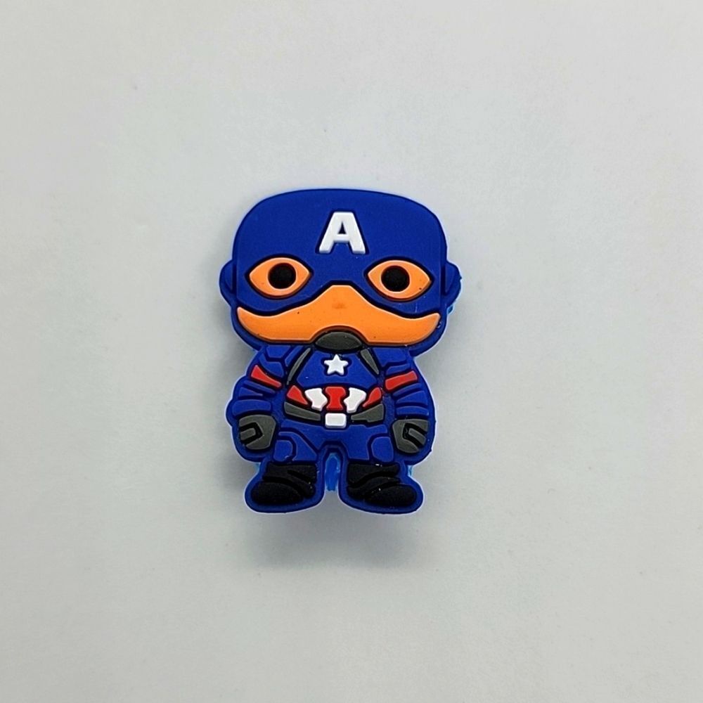 🎈5/$10🎈 PATCHES..CROC CHARMS.. Marvel.. Captain America..